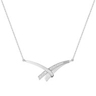 Collier Femme - Oxyde de zirconium - Argent 925 - Longueur : 42 cm
