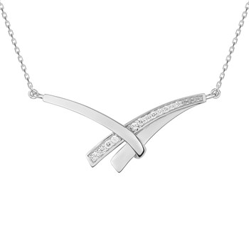 Collier Femme - Oxyde de zirconium - Argent 925 - Longueur : 42 cm