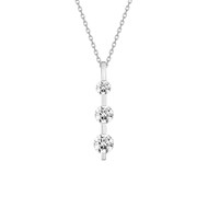 Collier Femme - Oxyde de zirconium - Argent 925 - Longueur : 42 cm