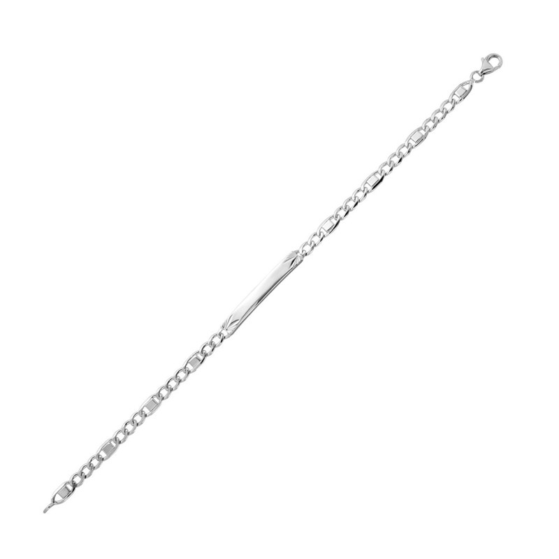 Gourmette Homme 18 cm - Argent 925 - Largeur 4 mm