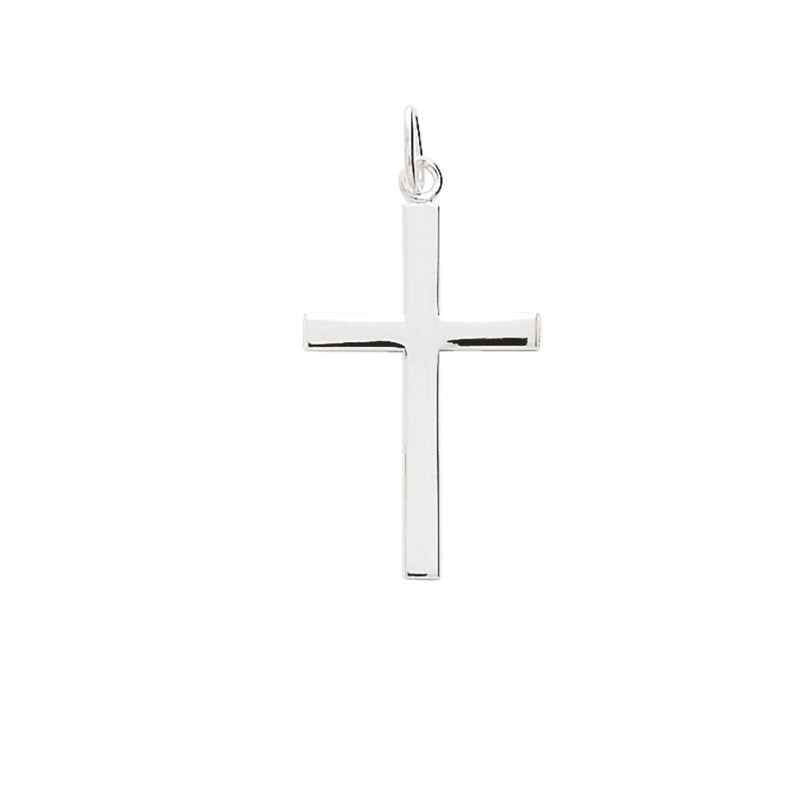 Pendentif mixte - Argent 925 - Croix