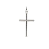 Pendentif mixte - Argent 925 - Croix