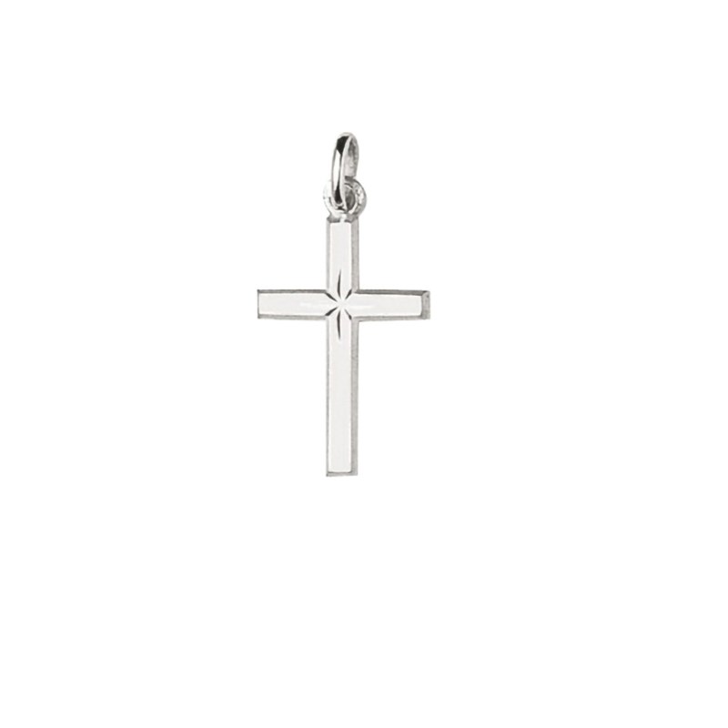 Pendentif mixte - Argent 925 - Croix