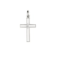 Pendentif mixte - Argent 925 - Croix