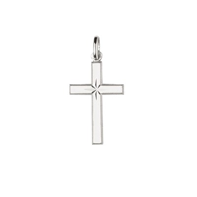 Pendentif Croix Argent 925‰ – Grenat, Diamant, Maracssite, Oriental Art