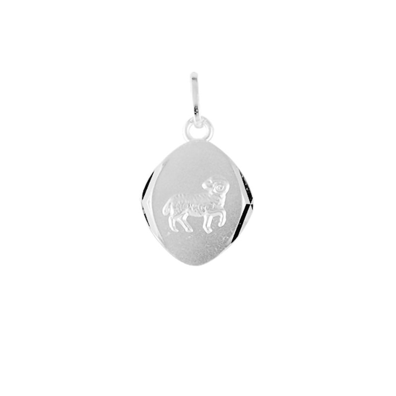 Pendentif mixte - Argent 925 - Signe Astrologique - Bélier