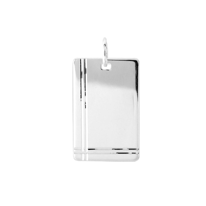 Pendentif plaque - Argent 925