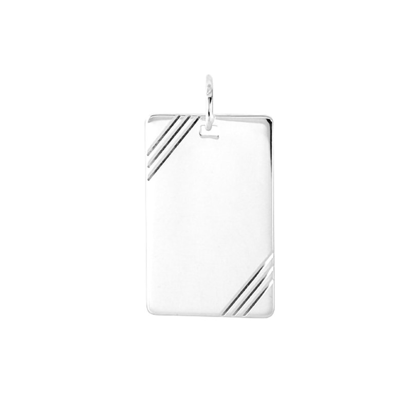 Pendentif plaque - Argent 925