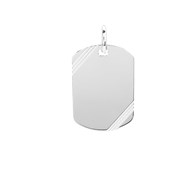 Pendentif plaque - Argent 925