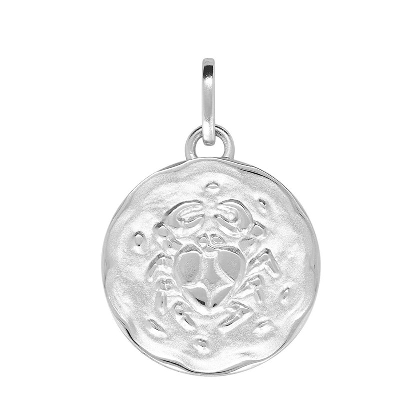 Pendentif mixte - Argent 925 - Signe Astrologique - Cancer