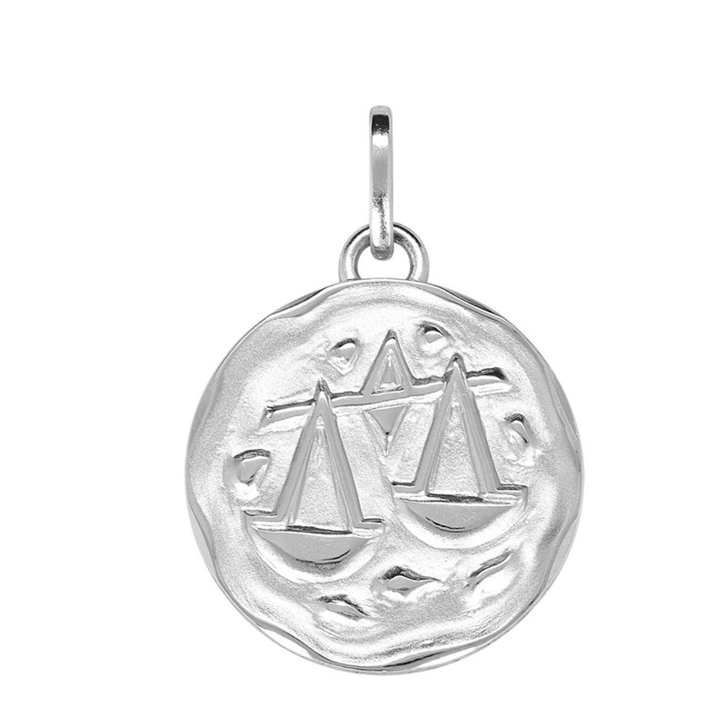 Pendentif mixte - Argent 925 - Signe Astrologique - Balance