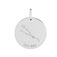 Pendentif mixte - Argent 925 - Signe Astrologique - Constellation du Taureau