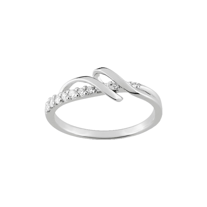 Bague femme - Argent 925 - Oxyde de zirconium