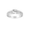 Bague femme - Oxyde de zirconium - Argent 925 - vue V1