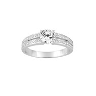 Bague femme - Oxyde de zirconium - Argent 925