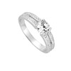 Bague femme - Oxyde de zirconium - Argent 925 - vue V2