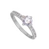 Bague femme - Oxyde de zirconium - Argent 925 - vue V2