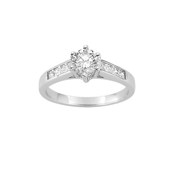 Bague femme - Oxyde de zirconium - Argent 925