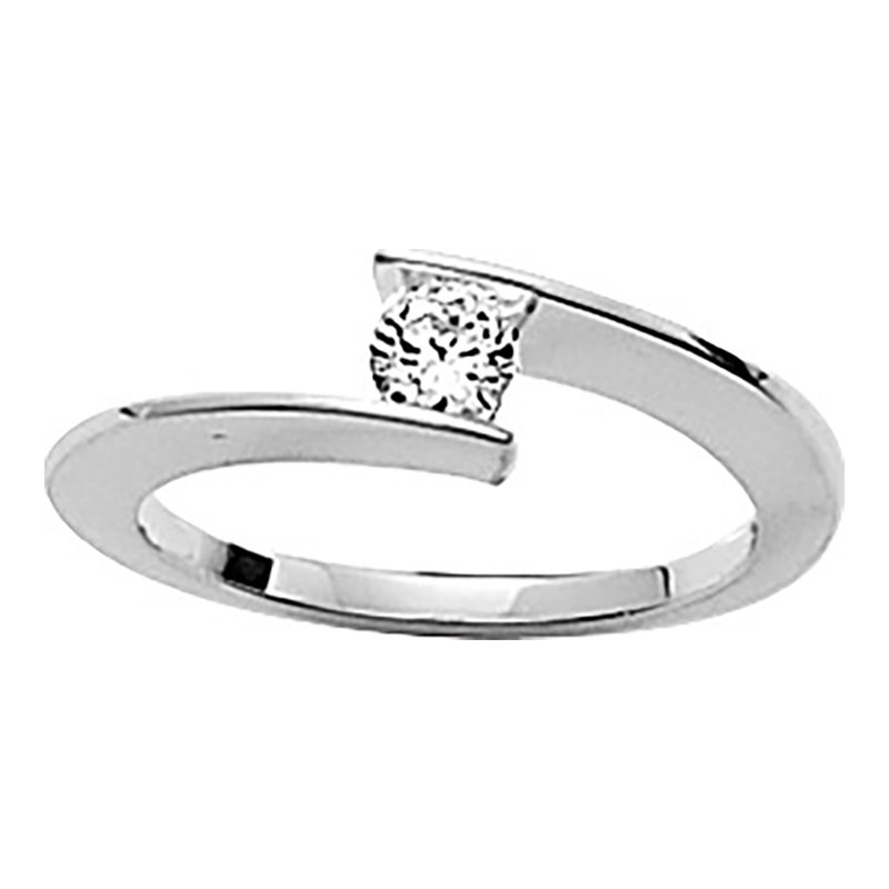 Bague femme - Oxyde de zirconium - Argent 925