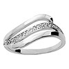 Bague femme - Oxyde de zirconium - Argent 925 - vue V1