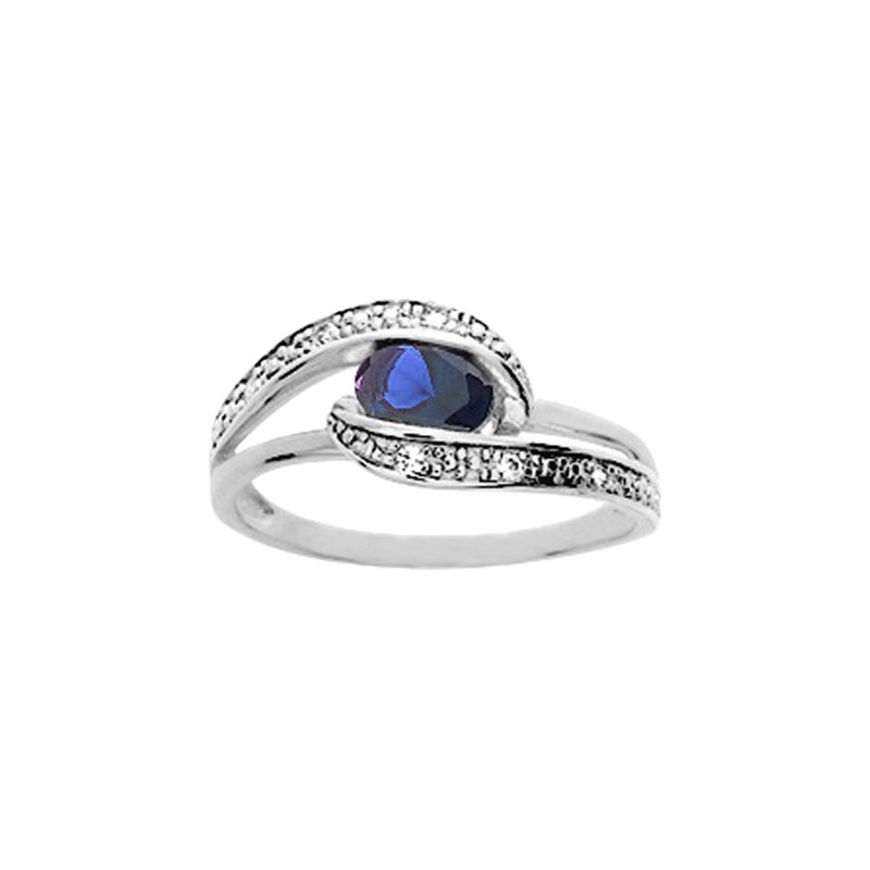 Bague femme - Oxyde de zirconium - Argent 925