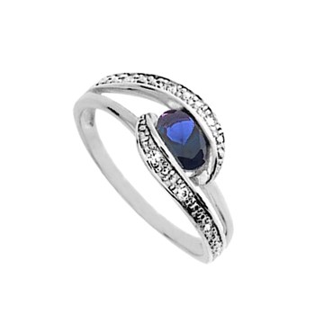 Bague femme - Oxyde de zirconium - Argent 925