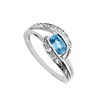 Bague femme - Oxyde de zirconium - Argent 925 - vue V2