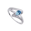 Bague femme - Oxyde de zirconium - Argent 925 - vue V2