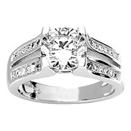 Bague femme - Oxyde de zirconium - Argent 925