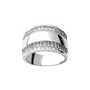 Bague femme - Oxyde de zirconium - Argent 925 - vue V1