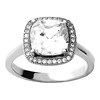 Bague femme - Oxyde de zirconium - Argent 925 - vue V1