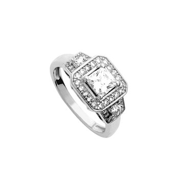 Bague femme - Oxyde de zirconium - Argent 925