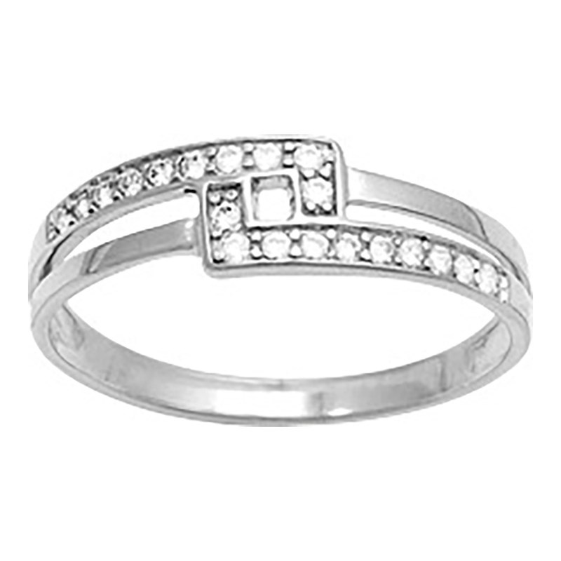 Bague femme - Oxyde de zirconium - Argent 925