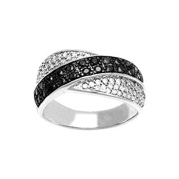 Bague femme - Oxyde de zirconium - Argent 925