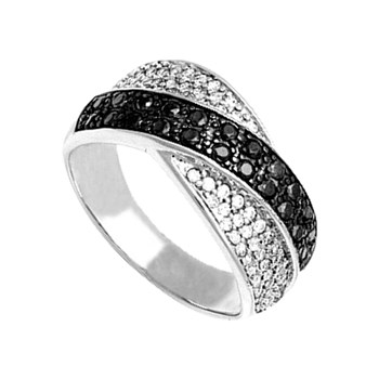 Bague femme - Oxyde de zirconium - Argent 925
