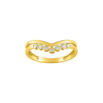 Bague Femme - Oxyde de zirconium - Or 9 Carats