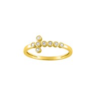 Bague Femme - Oxyde de zirconium - Or 9 Carats