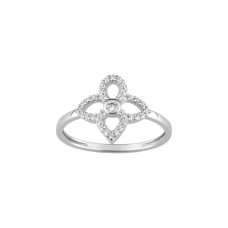 Bague Femme - Oxyde de zirconium - Or 9 Carats