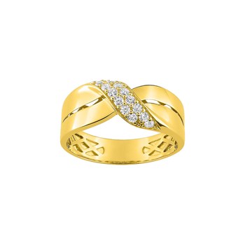 Bague Femme - Oxyde de zirconium - Or 9 Carats