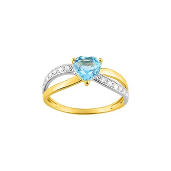 Bague Femme - topaze - Or 9 Carats