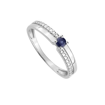 Bague Femme - saphir - Or 9 Carats