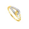 Bague Femme - Or 9 Carats - Diamant 0,01 Carats - vue V2