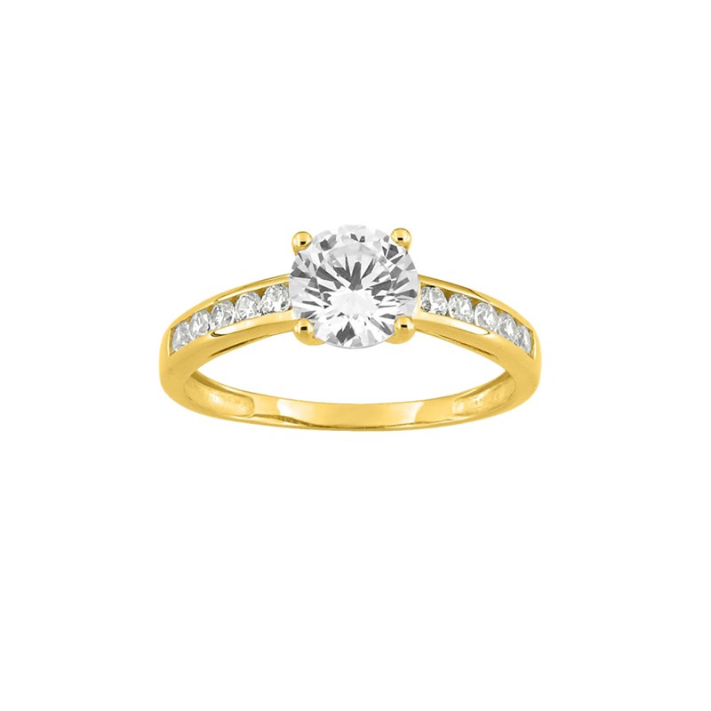 Bague Femme - Oxyde de zirconium - Or 9 Carats