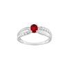 Bague Femme - Rubis - Oxyde de zirconium - Or 9 Carats - vue V1