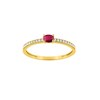 Bague Femme - Rubis - Oxyde de zirconium - Or 9 Carats - vue V1