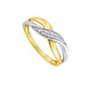 Bague Femme - Or 9 Carats - Diamant 0,01 Carats - vue V2