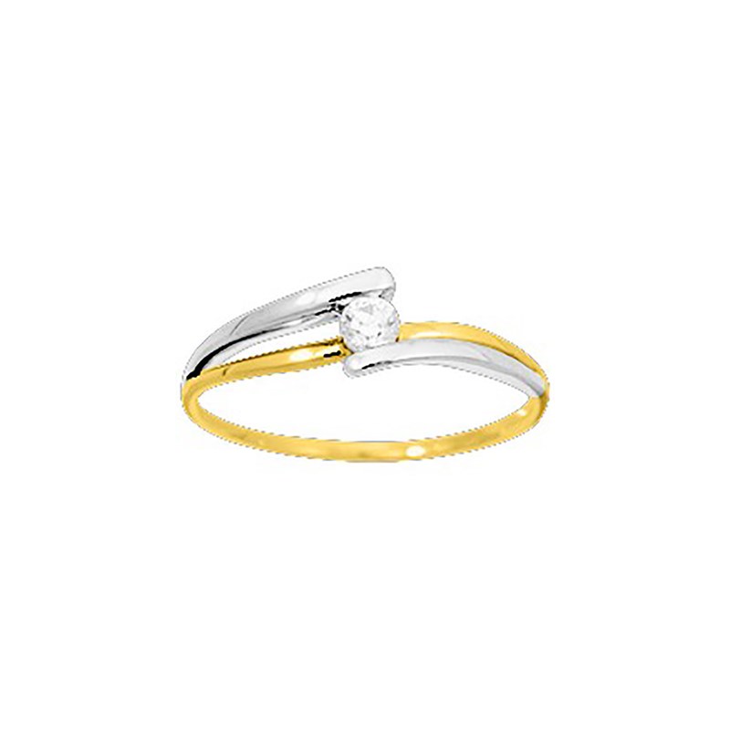 Bague Femme - Oxyde de zirconium - Or 9 Carats