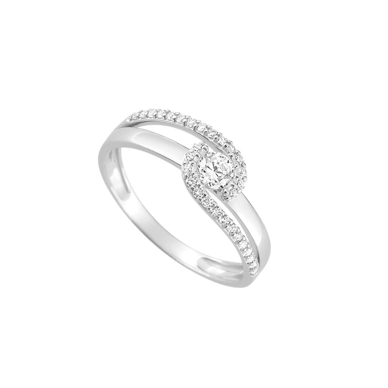 Bague Femme - Oxyde de zirconium - Or 9 Carats - vue 2