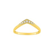 Bague Femme - Oxyde de zirconium - Or 9 Carats