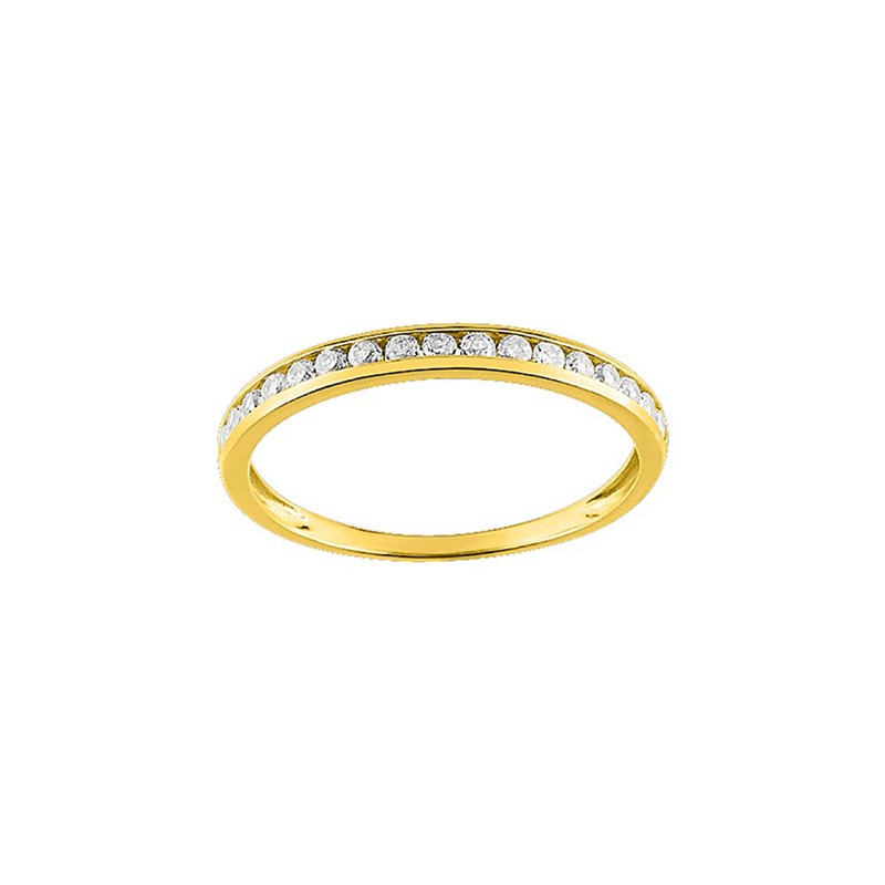 Bague Femme - Oxyde de zirconium - Or 9 Carats